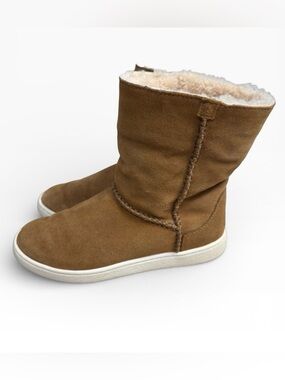 UGG Mika Classic Sneaker Boot Chestnut Suede Shearling Women’s Size US 6 Comfort
